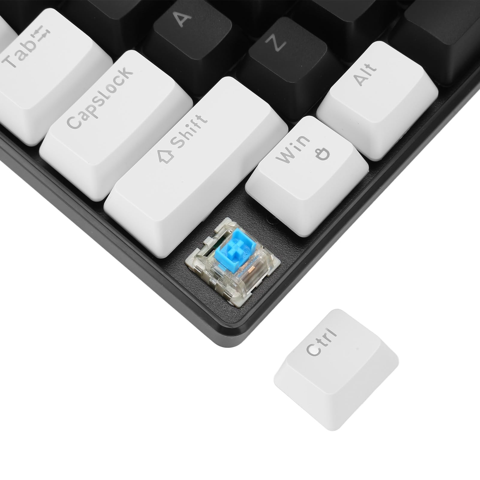 68-Key RGB Backlit Mechanical Gaming Keyboard - Hot Swappable Blue Switches, Wired Ergonomic Mini Keyboard for Windows PC - Perfect for Esports, Typing & Office Work