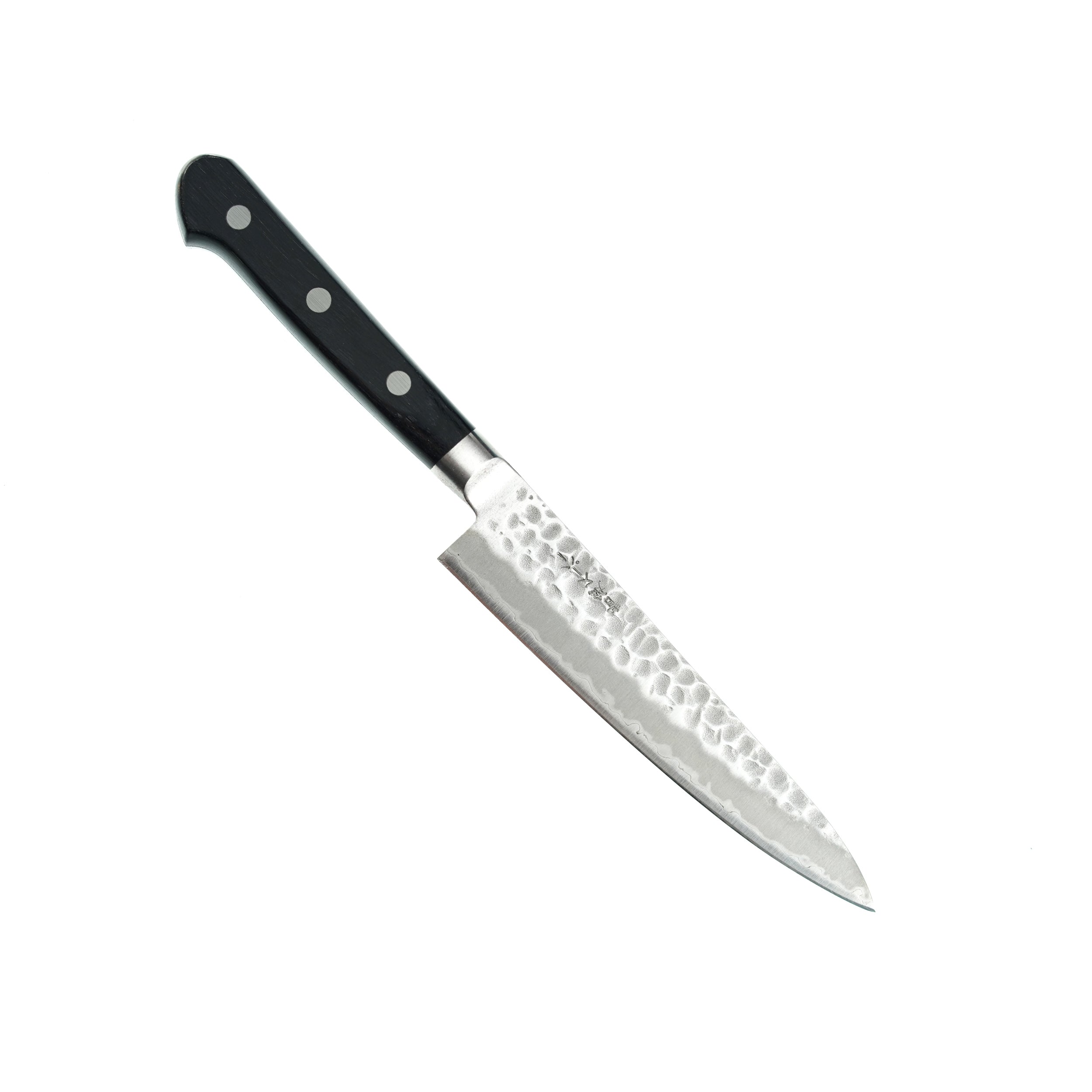Premium Ohishi Petty Knife 135mm - VG10 Stainless Steel Blade with Migaki & Tsuchime Finish - Perfect for Slicing, Chopping, and Precision Kitchen Tasks