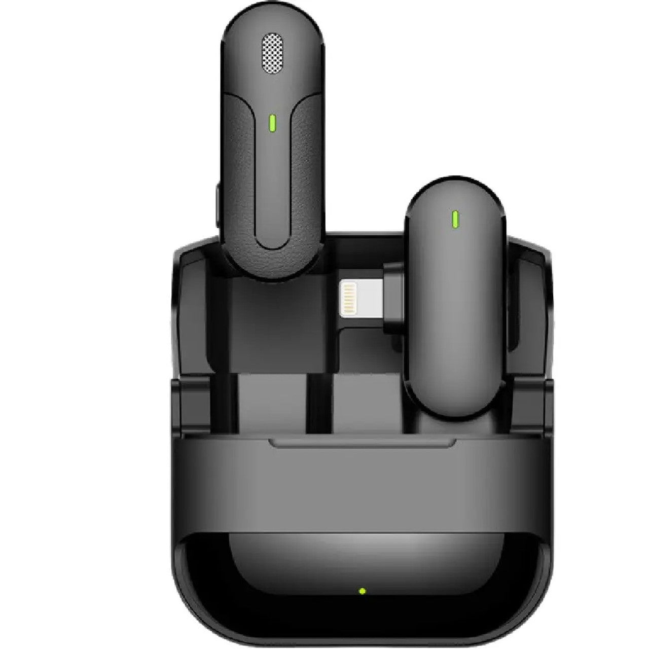 Green Lion Wireless Microphone with Type-C Connector - Black | Perfect for Karaoke, Live Streaming & Podcasting