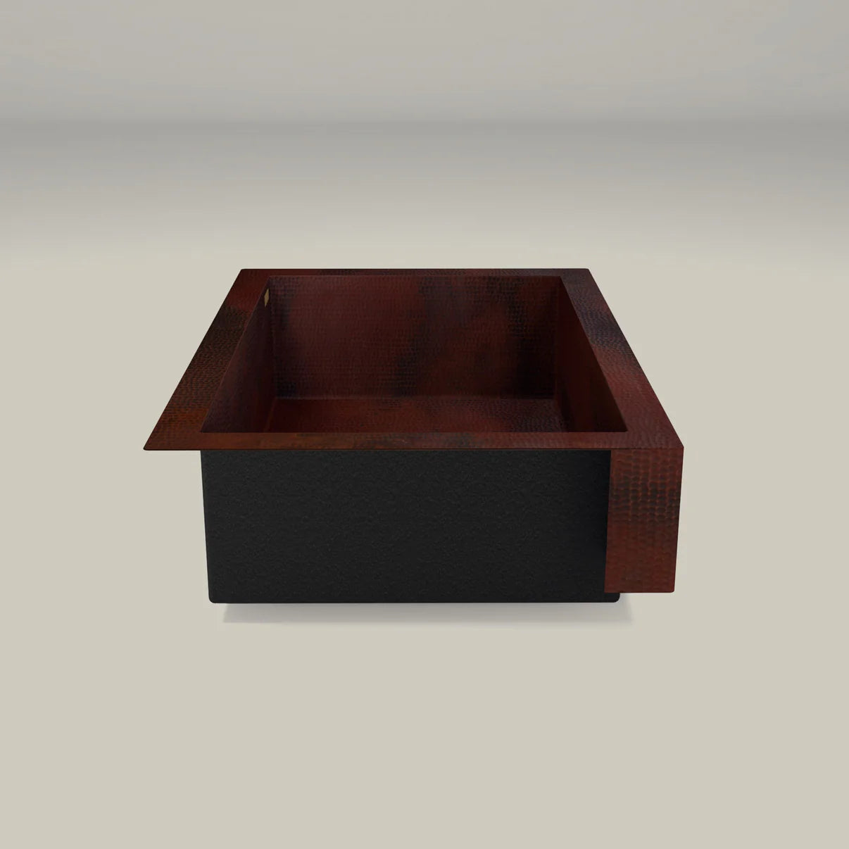 Vintage Copper Farmhouse Sink - Single Bowl Kitchen Sink with Retrofit Design | Perfect for Rustic, Farmhouse & Country Style Kitchens