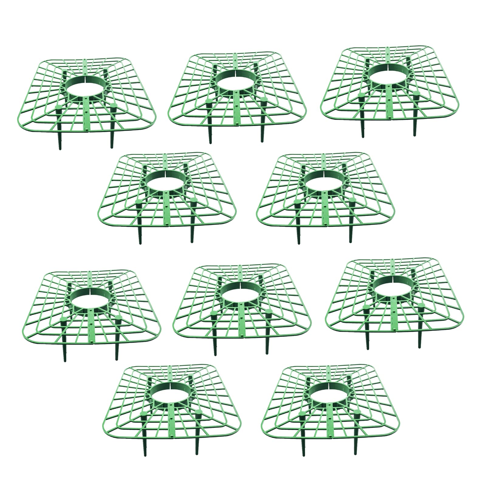 Atroy 10 Pack Strawberry Plant Supports with 4 Sturdy Legs - Keeps Plants Clean & Prevents Rot in Rainy Weather - Perfect for Garden, Raised Beds & Outdoor Strawberry Farming
