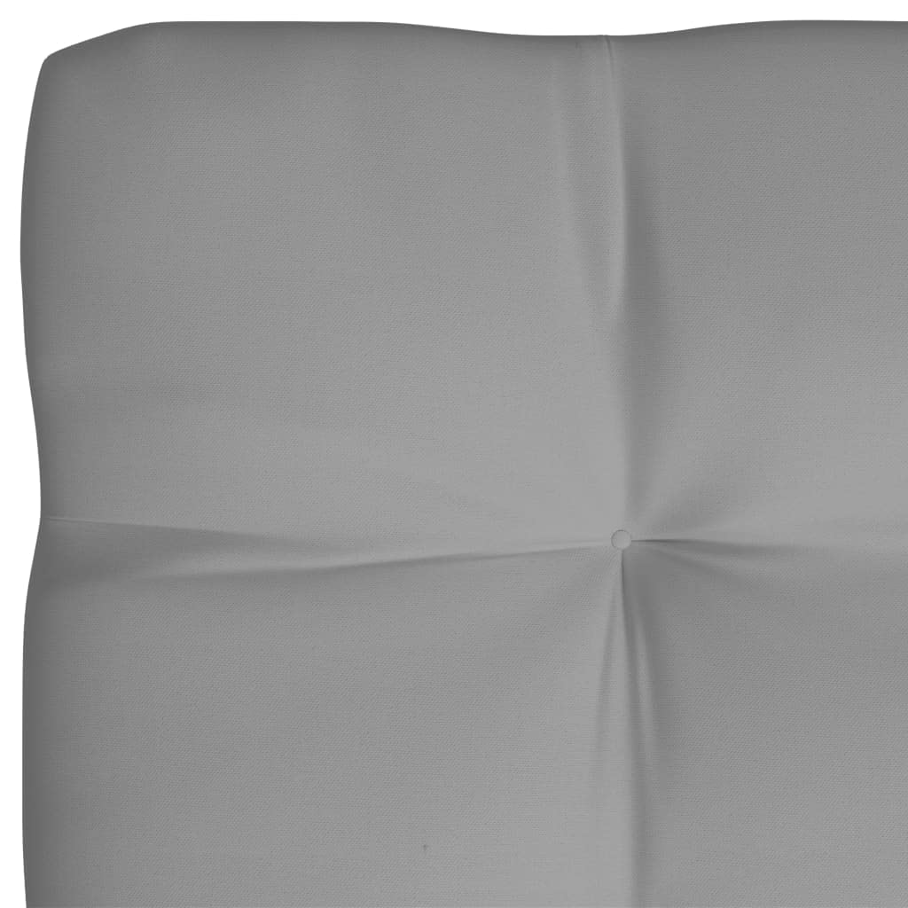7-Piece Pallet Sofa Cushion Set - Thick Padded Seat Cushions for Outdoor Patio Furniture - 100% Polyester Fabric in Gray - Perfect for Backyard, Deck, and Poolside Lounging