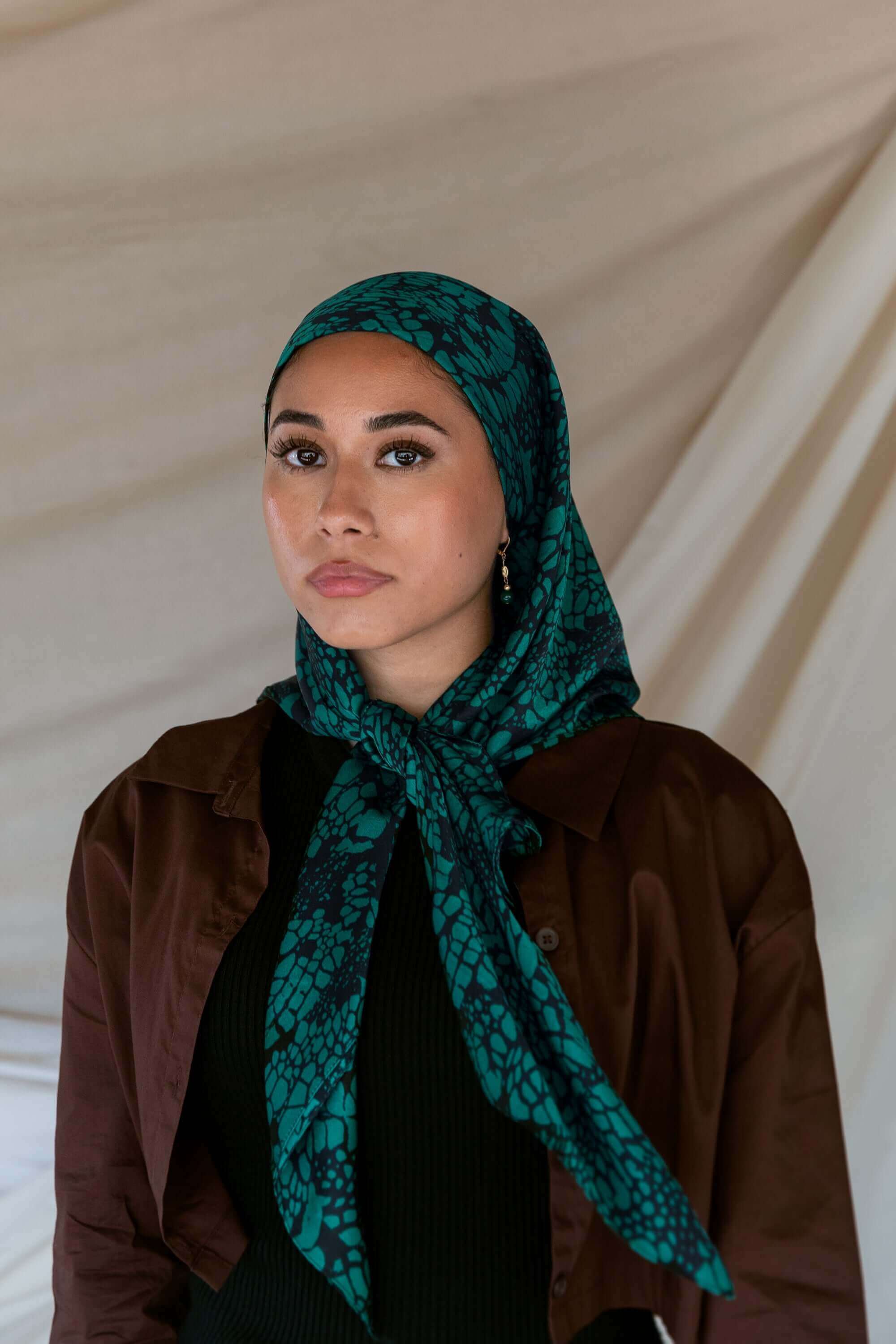 Naturescape Silk Scarf - Elegant & Lightweight Womens Fashion Accessory for Everyday Wear, Travel & Special Occasions