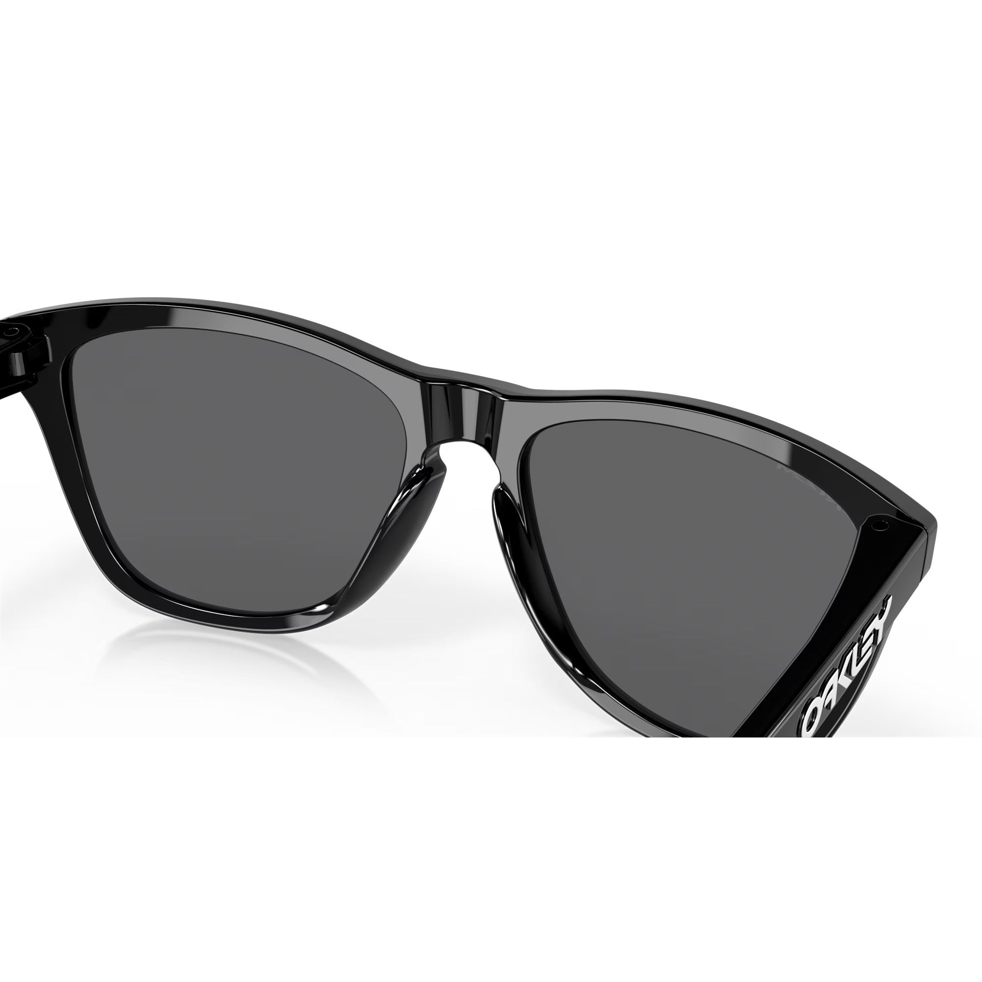 Oakley Frogskins Sunglasses - Polished Black Frame with 100% UV Protection - Perfect for Outdoor Sports, Running & Beach Activities