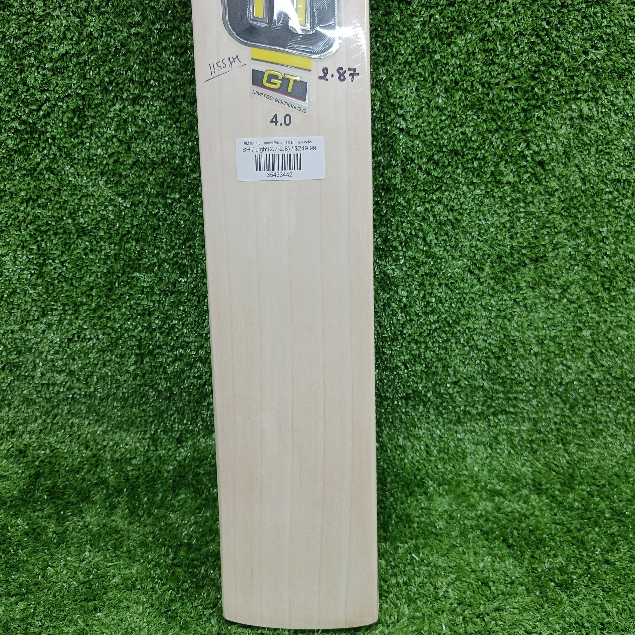 EM GT 4.0 Limited Edition 3.0 English Willow Cricket Bat - Professional Grade for Matches & Training | Perfect for Cricket Enthusiasts & Club Players