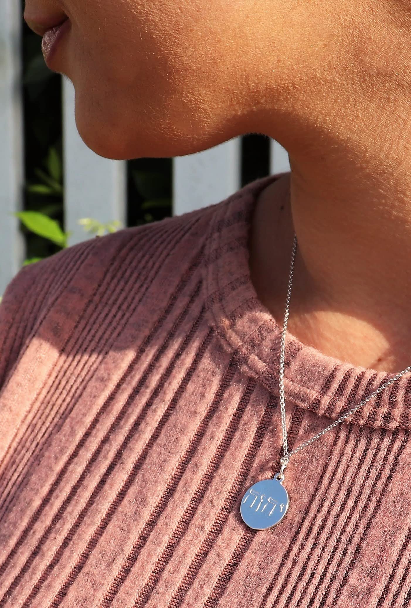 Best Life Ever Pure Silver Necklace - Yahweh Yhwh Hebrew Jewish Religious Pendant with 18'' Chain | Handmade Sterling Silver Jewelry Gift Set | Perfect for Hanukkah, Bat Mitzvah & Spiritual Occasions