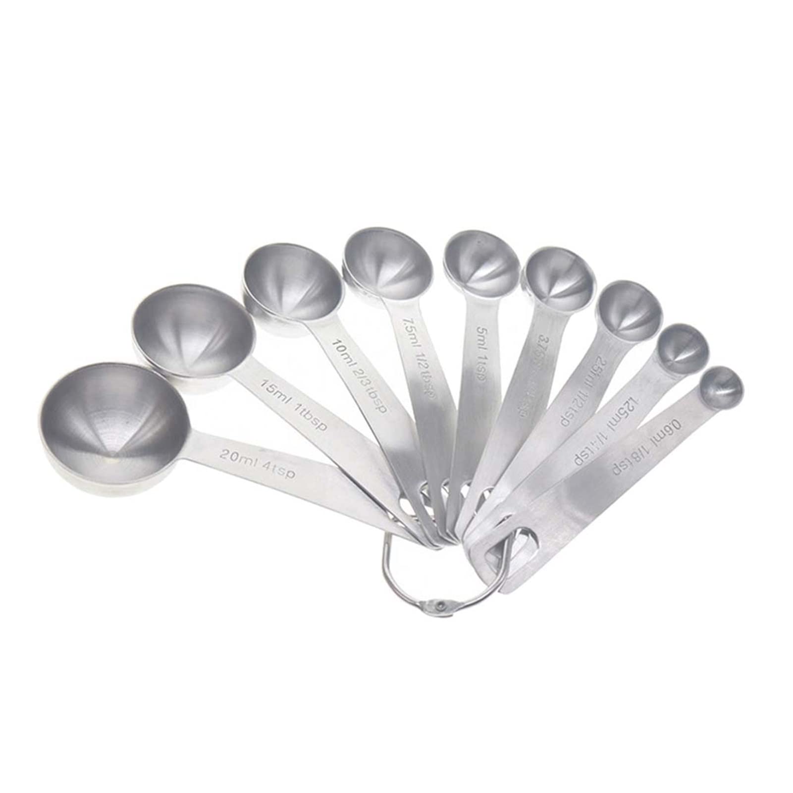 YUNYIN 9-Piece Stainless Steel Measuring Spoon Set - Perfect for Baking, Cooking & Seasoning - Durable Kitchen Tools for Precise Measurements (Great for Baking Cookies, Measuring Spices & Coffee)