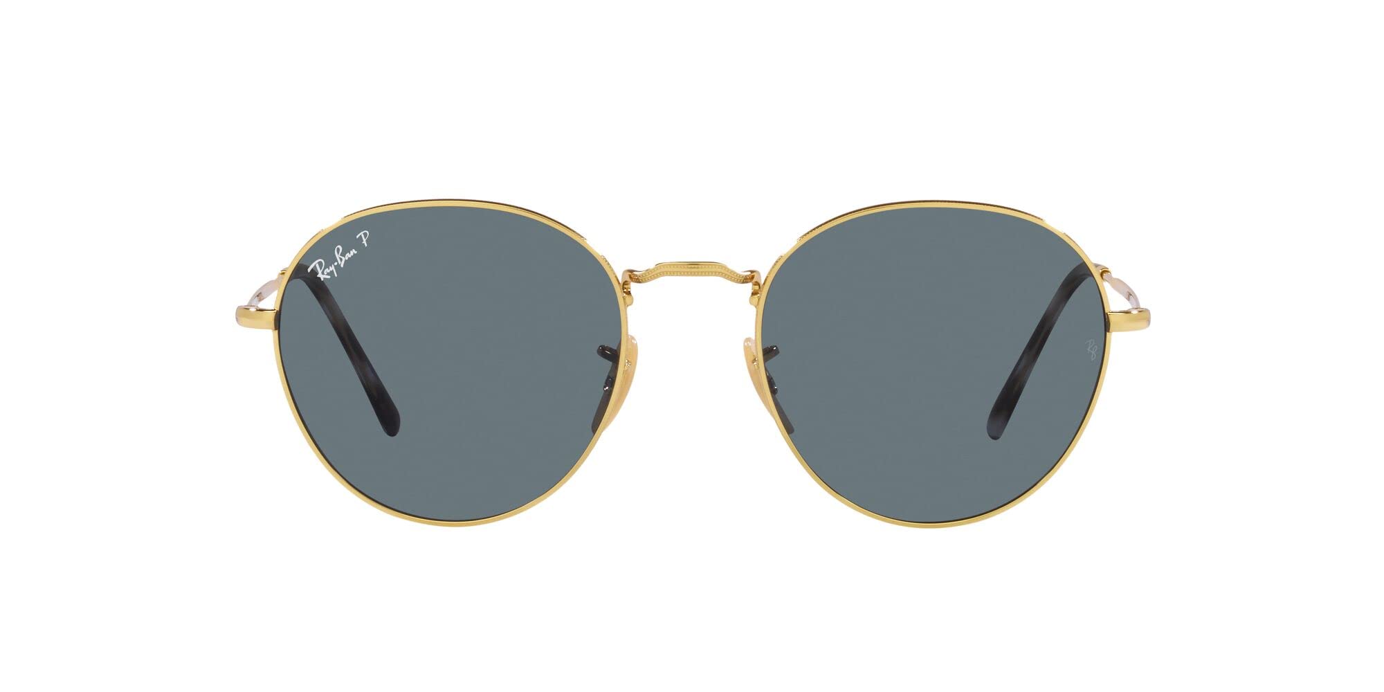 Ray-Ban RB3582 David Round Polarized Sunglasses for Men & Women - Classic Retro Style UV Protection - Perfect for Driving, Beach & Outdoor Activities