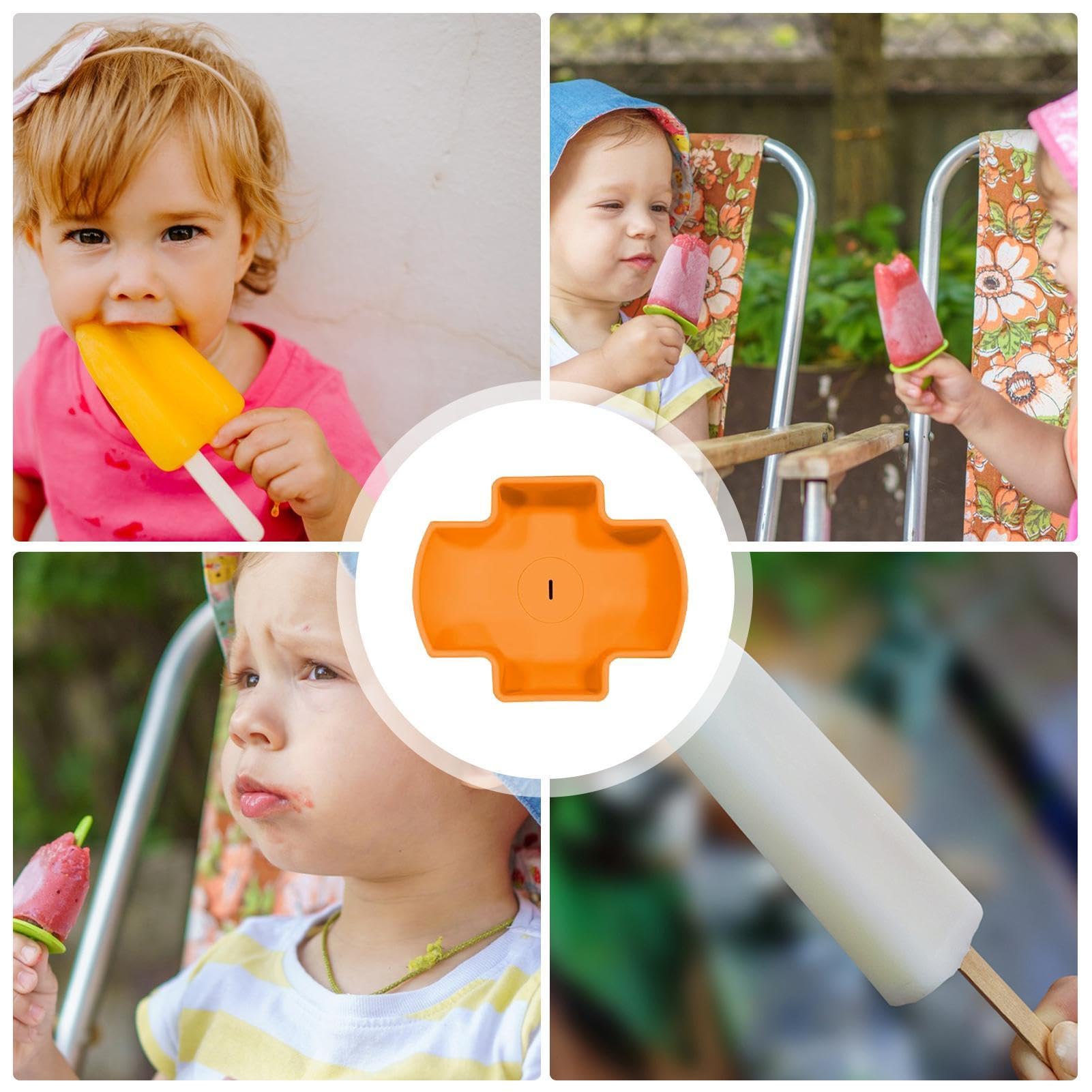 **Colorful Silicone Popsicle Holder - Drip-Free Ice Pop & Ice Cream Tray for Kids & Adults - Perfect for Home, Kitchen, Parties & Summer Treats**