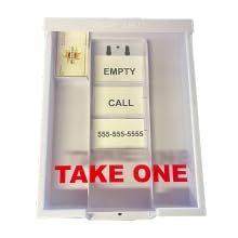12 Pack White Snap Shut Brochure Holders - Durable Flyer Display Boxes for Retail, Events & Outdoor Use - Bulk Wholesale Storage Solution for Menus, Catalogs & Promotional Materials