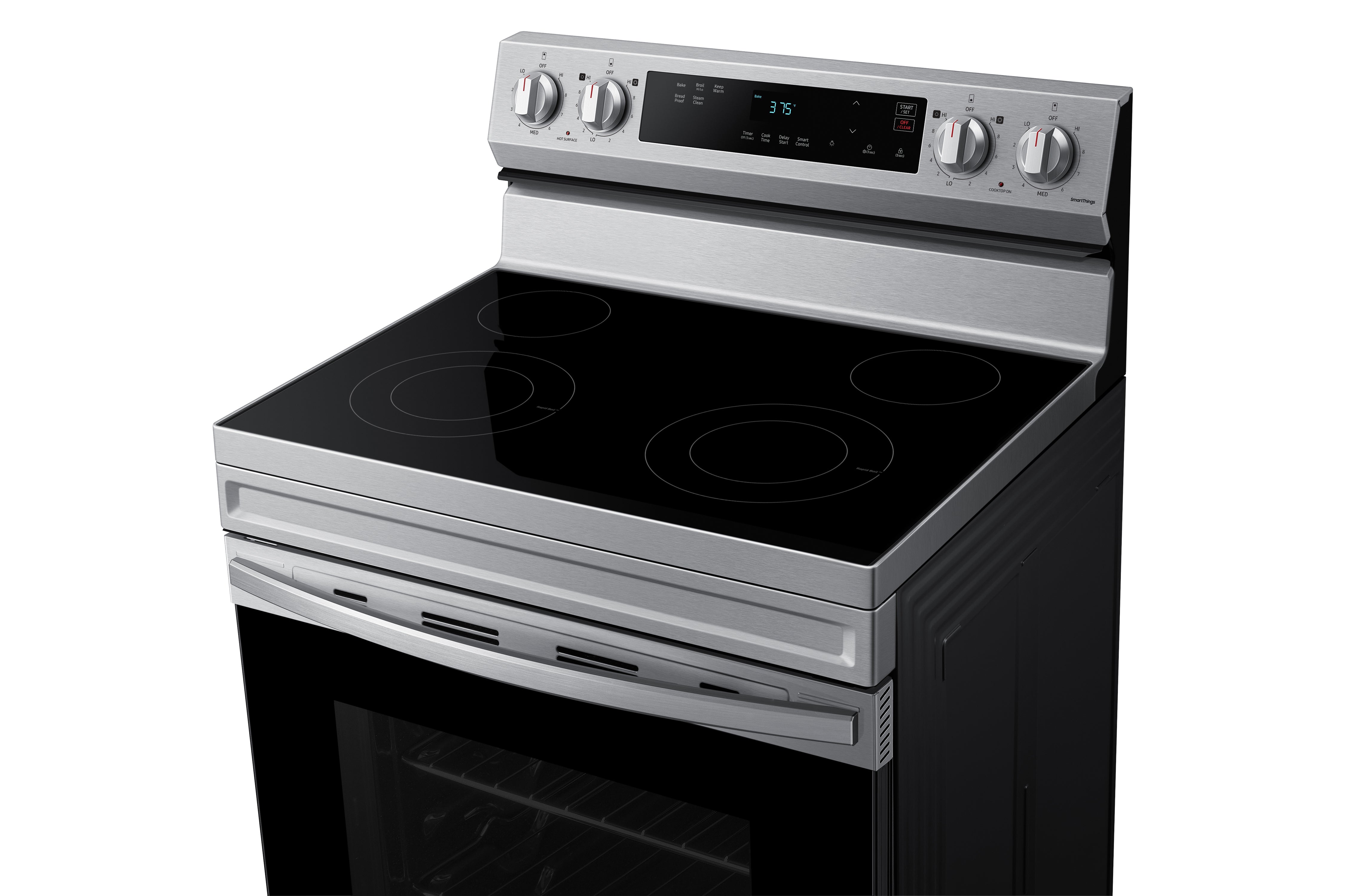 Samsung NE63A6111SS/AC 6.3 Cu.Ft Stainless Steel Smart Electric Range with WiFi - Perfect for Modern Kitchens & Home Cooking