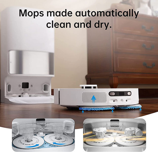 Dreame L10s Ultra Robot Vacuum and Mop Cleaner with Auto Mop Washing & Drying, Self-Refilling & Self-Emptying Base Station - Smart Home Cleaning for Hardwood Floors, Carpets & Pet Hair