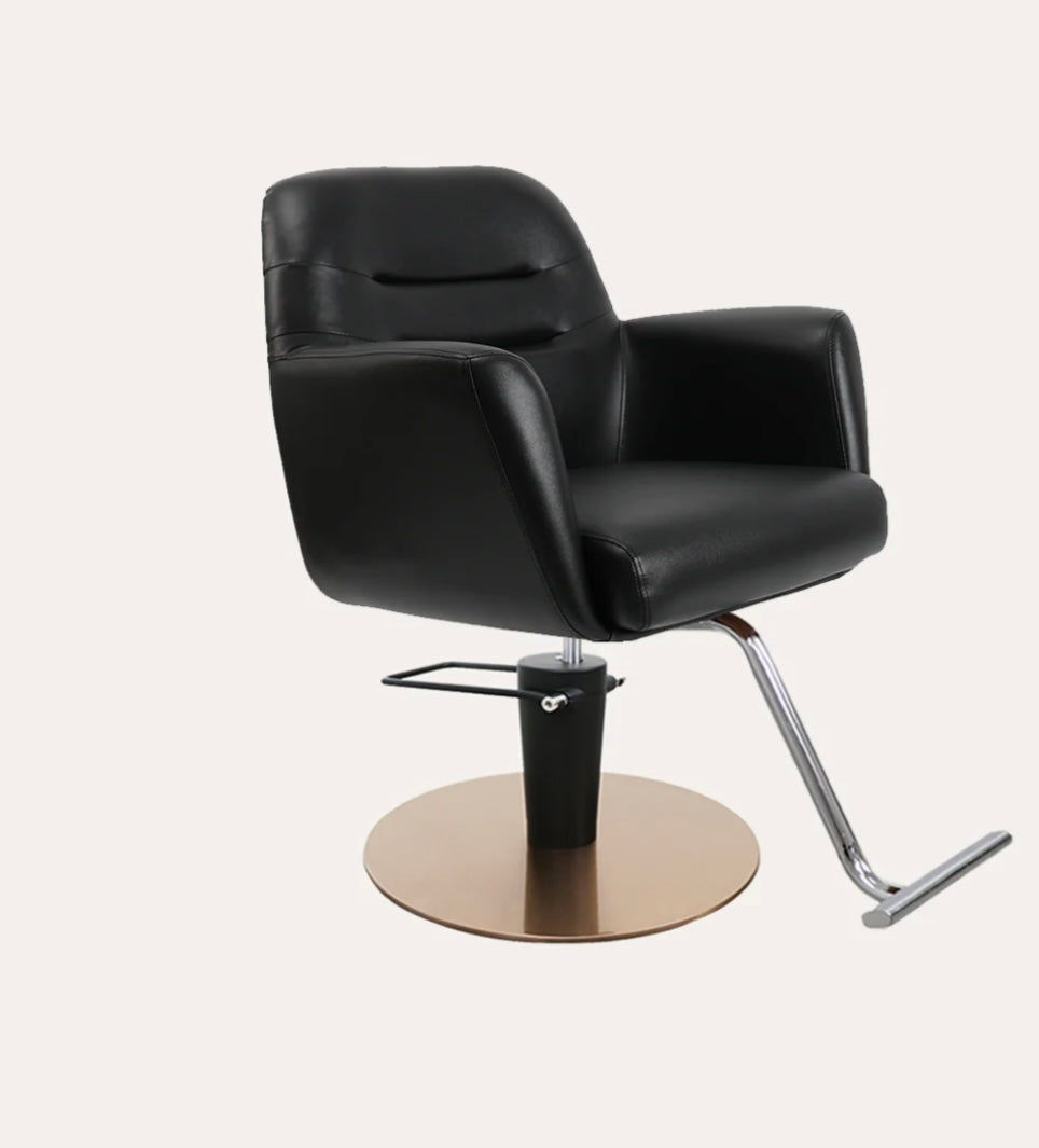 Premium Gemma Salon Chair - Hydraulic Adjustable Styling Chair for Hairdressers & Barbers - Perfect for Salons, Spas & Home Use