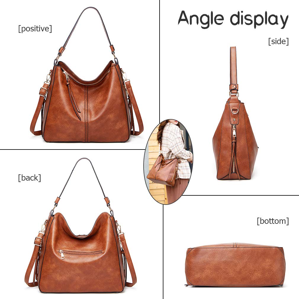 Stylish PU Leather Handbag & Purse Set for Women - Large Hobo Shoulder Bag, Fashionable Ladies Bags, Perfect Gift for Girls | Ideal for Work, Shopping & Everyday Use