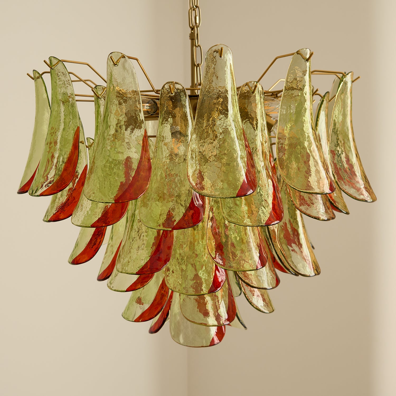 Marielle Murano Glass Chandelier - Elegant Crystal Ceiling Light Fixture for Dining Room, Living Room & Bedroom Decor
