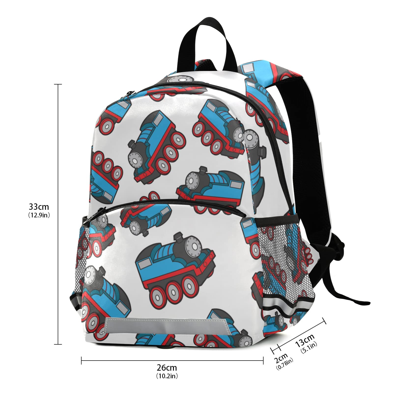 Cartoon Train Kids Backpack for Toddlers - Durable Daycare & Preschool Bookbag for Boys & Girls - Perfect for Kindergarten, School & Travel