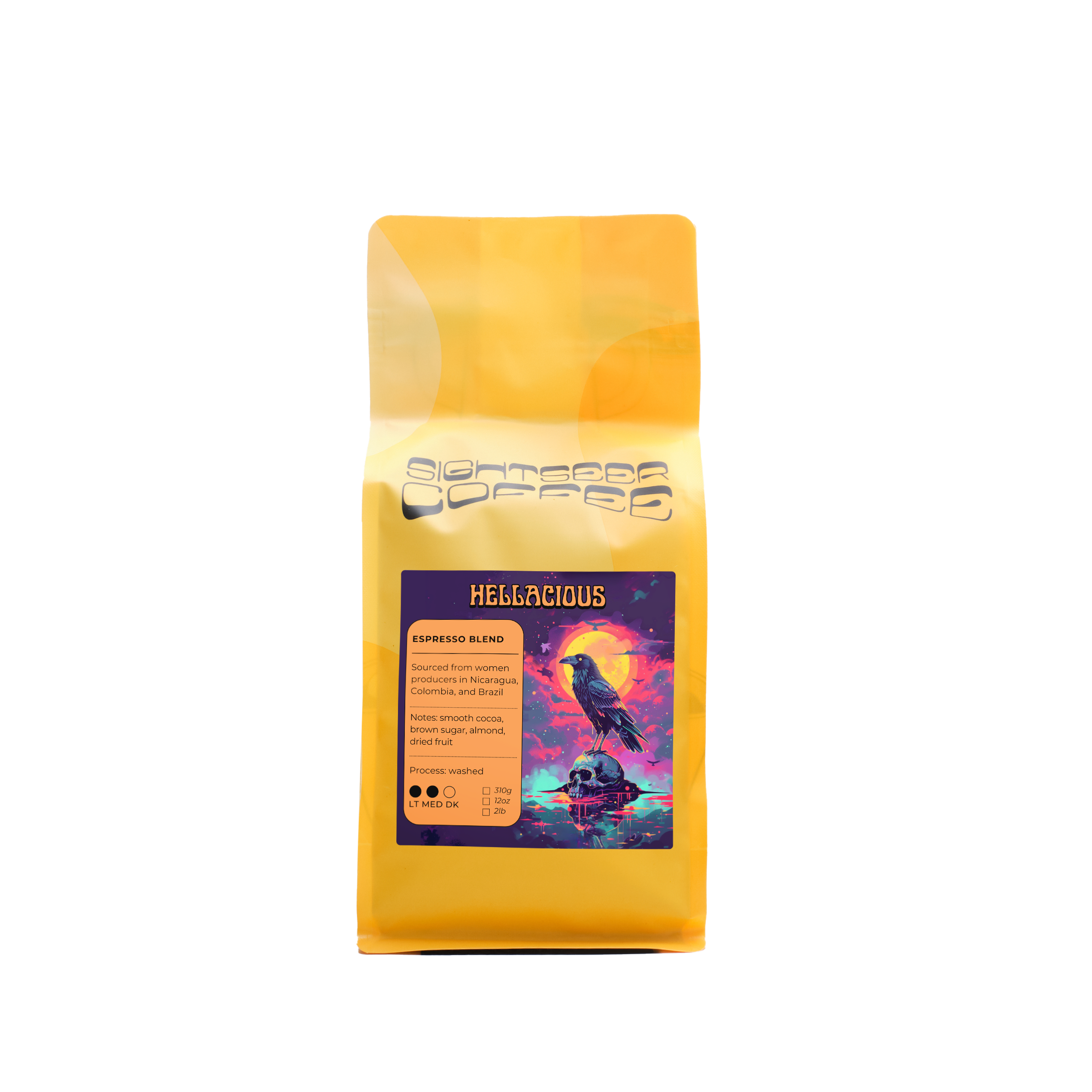 Premium Hellacious Espresso Coffee Beans - Rich & Bold Dark Roast for Espresso Machines - Perfect for Home Baristas & Coffee Lovers (Great for Morning Brews & Afternoon Pick-Me-Ups)