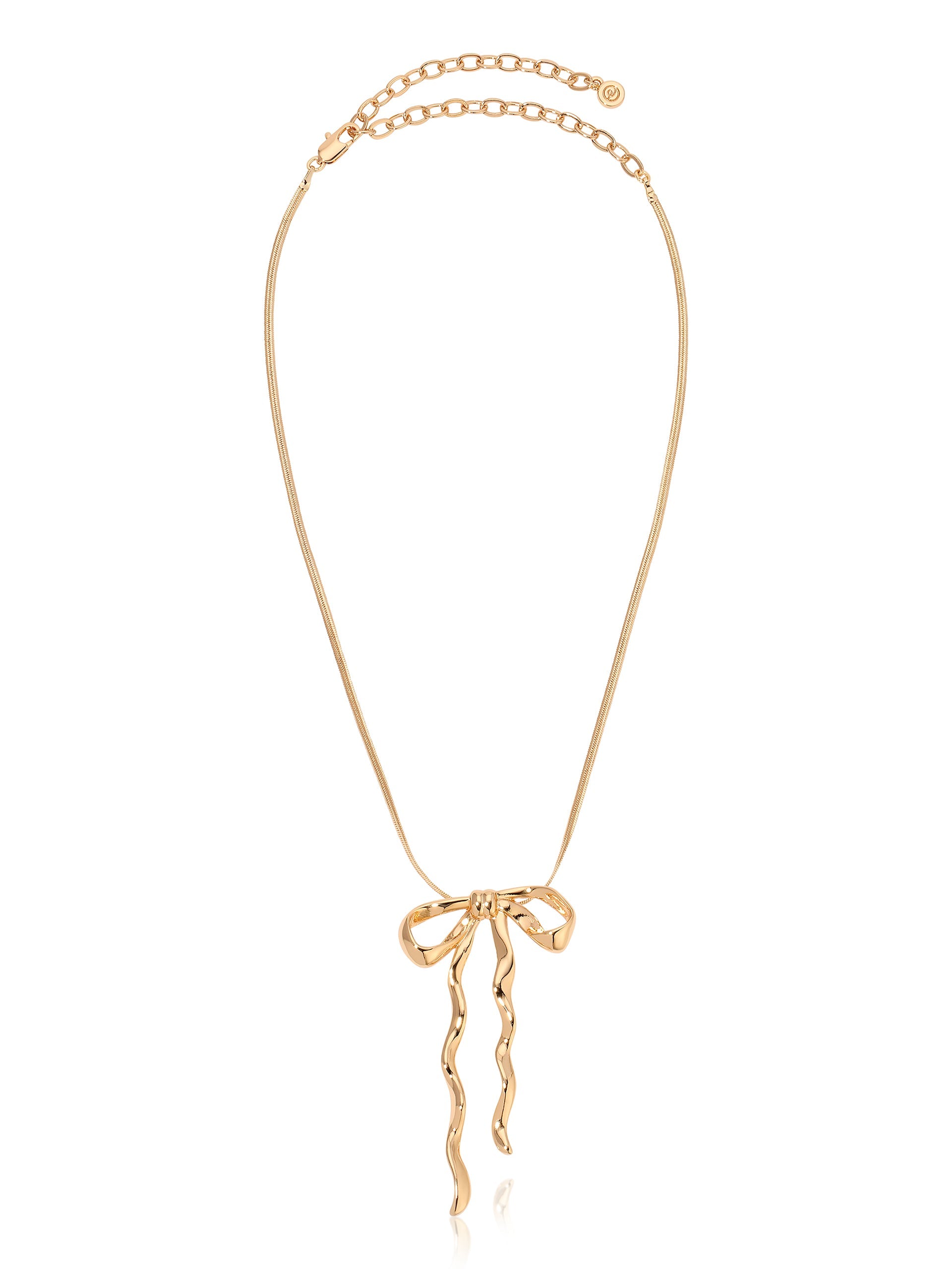 Bow Organica Pendant Necklace - Elegant Handmade Jewelry for Women | Perfect Gift for Birthday, Anniversary & Special Occasions