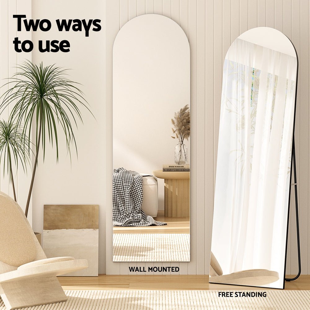 Full Length Floor Wall Mirror - Large Standing Mirror for Bedroom, Living Room, Entryway & Gym - 60x24 Inches - Home Decor & Fitness Use