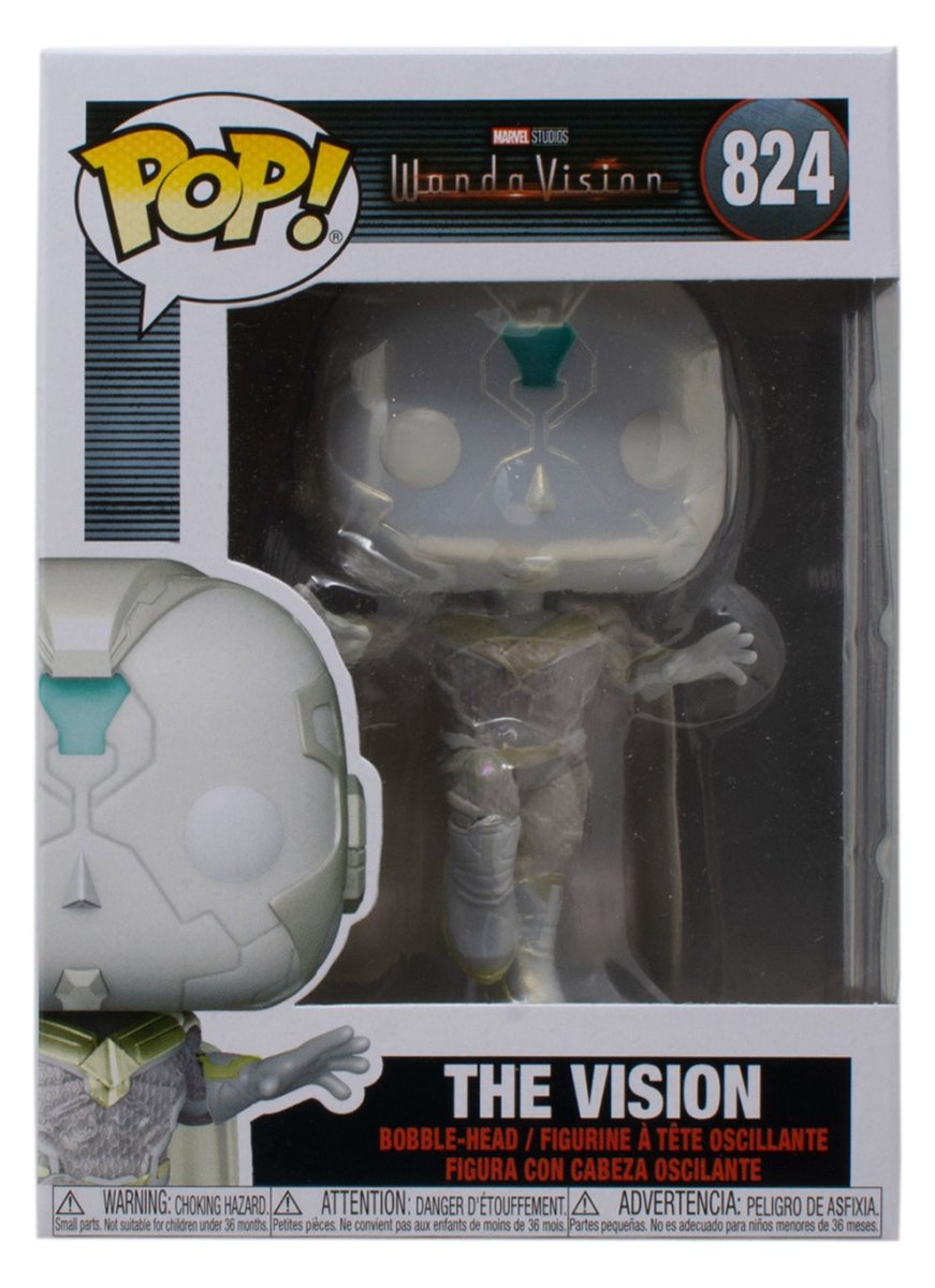 Marvel WandaVision The Vision Funko Pop! Vinyl Figure Collectible Toy #824 - Perfect for Marvel Fans, Pop Culture Collectors & Home Office Decor