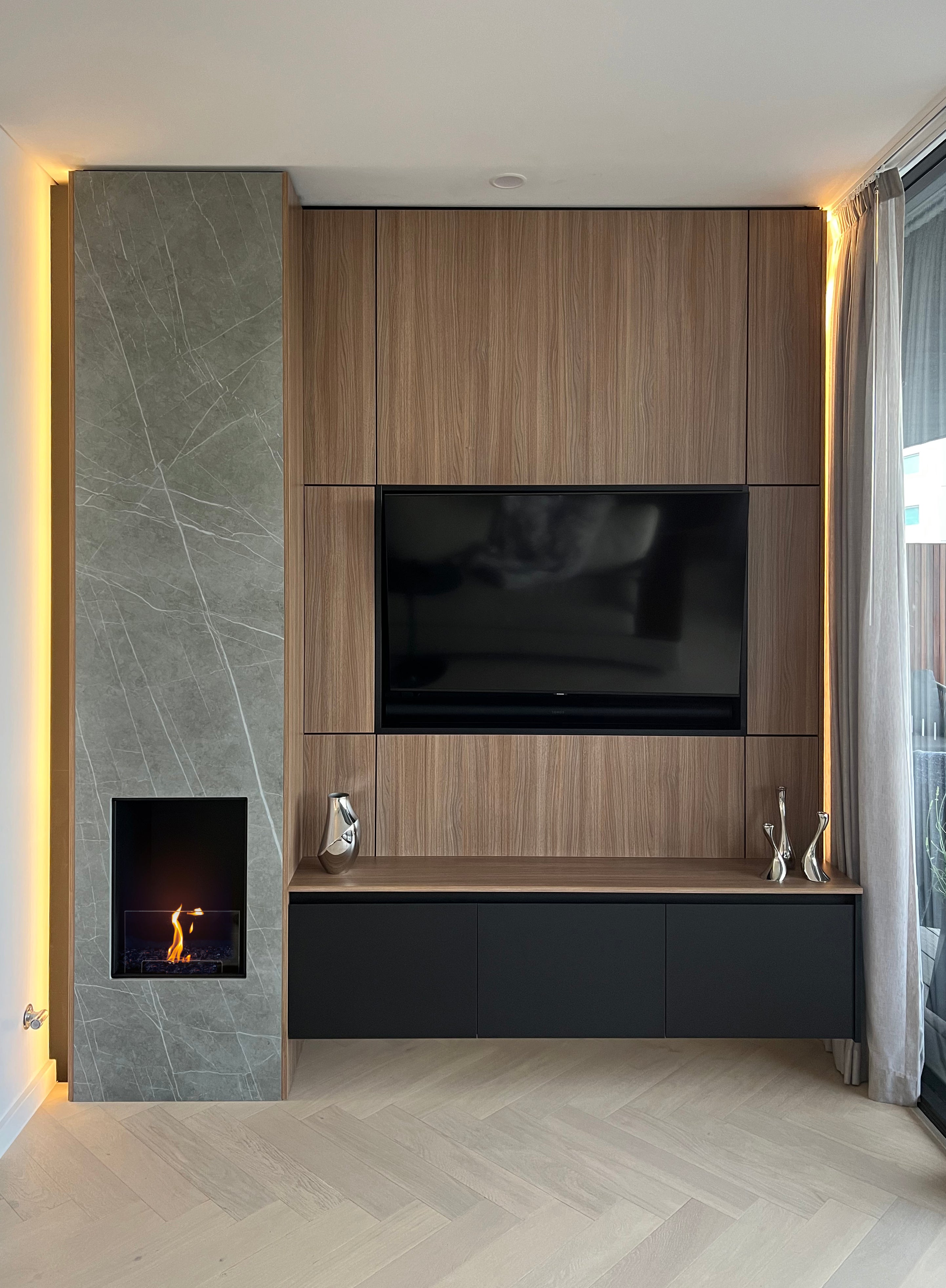 EcoSmart Fire Flex 18SS Single Sided Fireplace Insert - Energy Efficient Electric Fireplace for Home & Office - Perfect for Living Rooms, Bedrooms, and Winter Heating