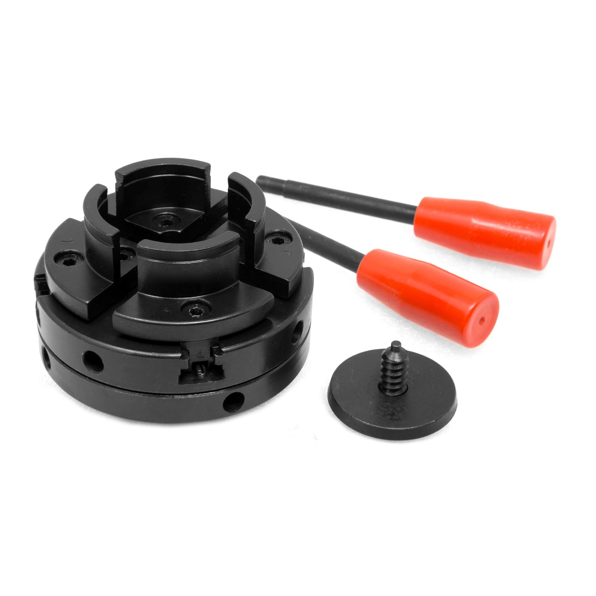 WEN LA4444 4-Inch 4-Jaw Self-Centering Lathe Chuck Set with 1-Inch x 8TPI Thread – Perfect for Metalworking, Woodturning, and DIY Projects
