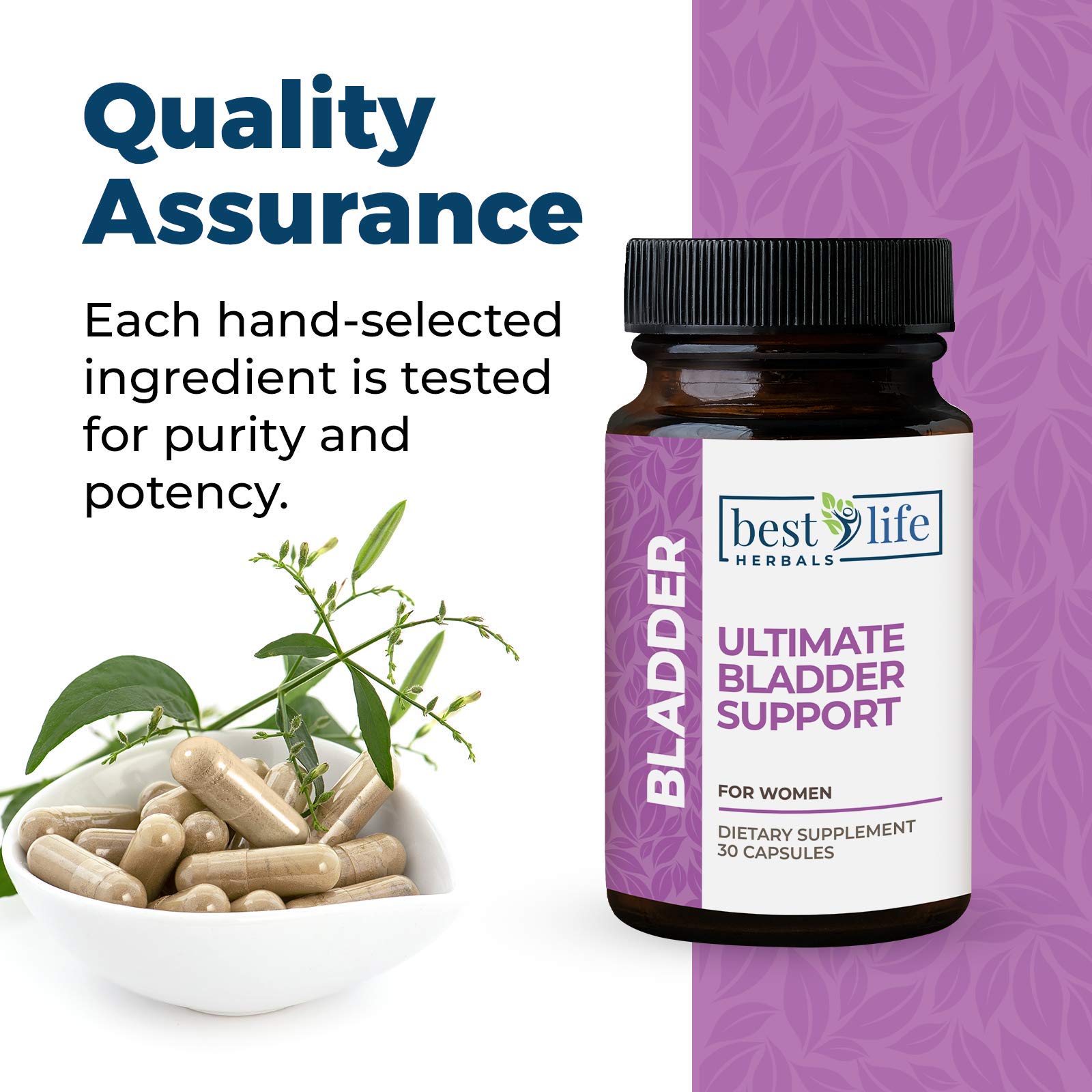 Premium Women's Bladder Control Supplement for Incontinence & Overactive Bladder Relief - Natural Support for Leakage Protection - 6 Bottles (180 Capsules) - Ideal for Active Lifestyles, Travel & Daily Confidence