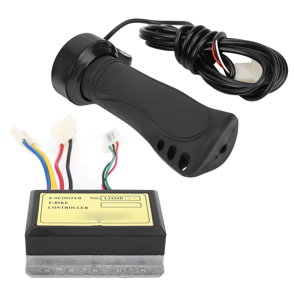 250W 12V E-Bike Controller Set with Cable Hand Grip - Stall Protection for Electric Bicycle & E-Scooter - Perfect for Commuting, Off-Road Adventures & DIY E-Bike Upgrades