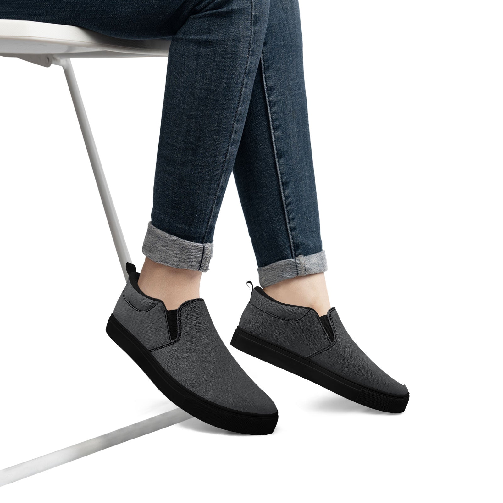 Custom Personalized Canvas Slip-On Sneakers - Handmade & Unique Design (FN071 E028030) - Perfect for Casual Wear, Gifts & Fashion Street Style