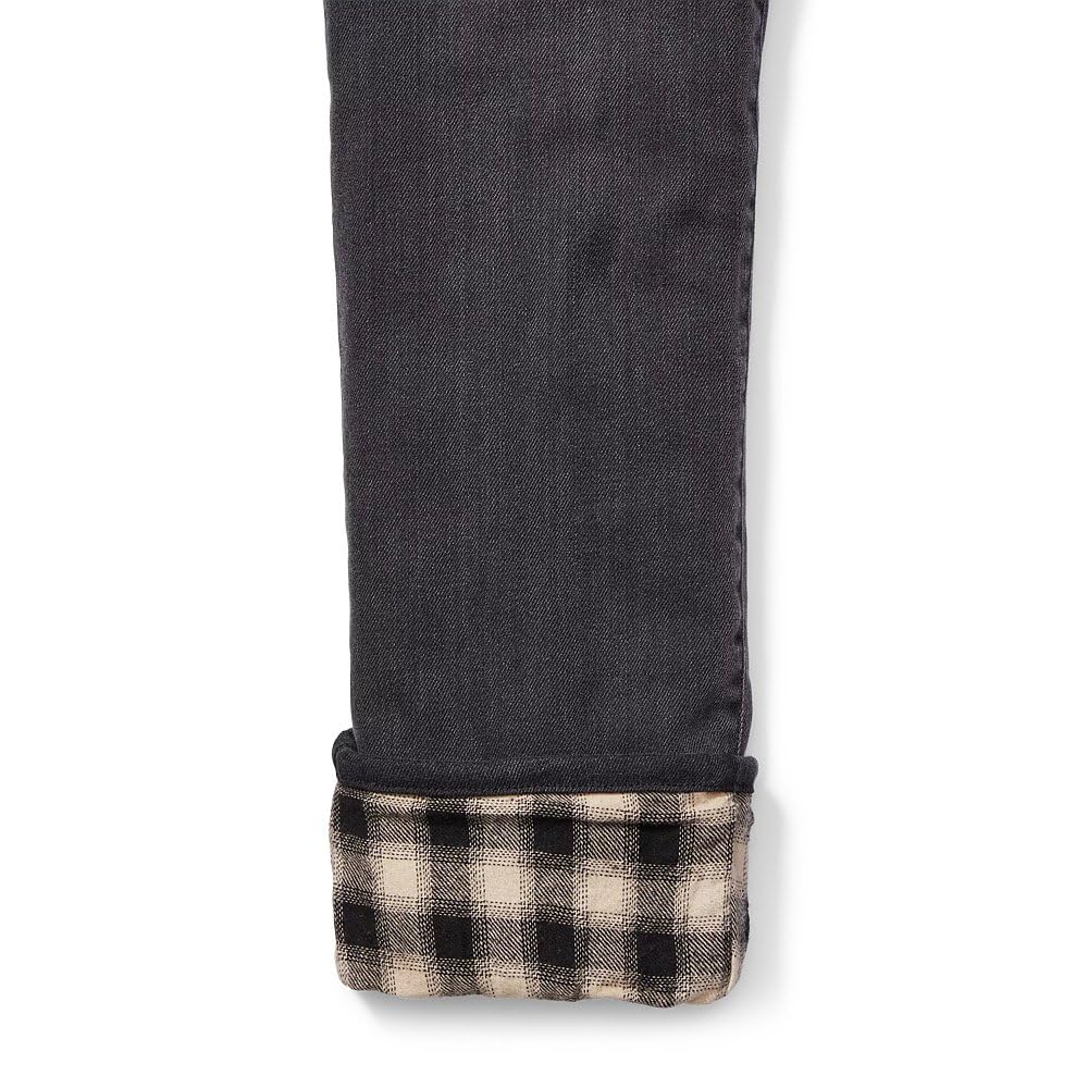 Eddie Bauer Women's Boyfriend Flannel-Lined Jeans - Soft & Warm Winter Pants for Casual Outfits & Outdoor Activities