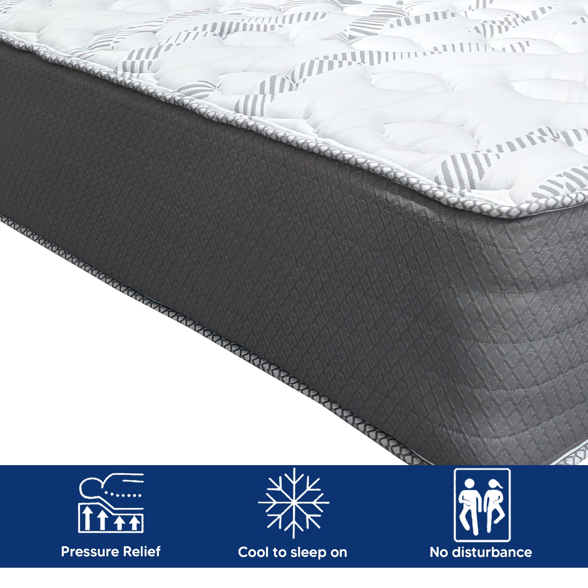 Greaton 14-Inch Firm Double Sided Tight Top Innerspring Mattress with 4