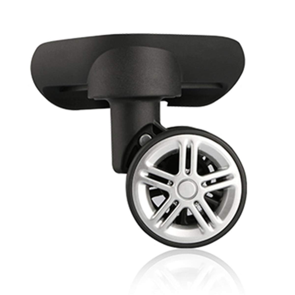 360 Degree Swivel Silent Luggage Wheels Replacement Set (2-Pack) - Durable Spinner Suitcase Repair Parts for Smooth Travel - Perfect for Carry-Ons, Checked Bags & Business Trips