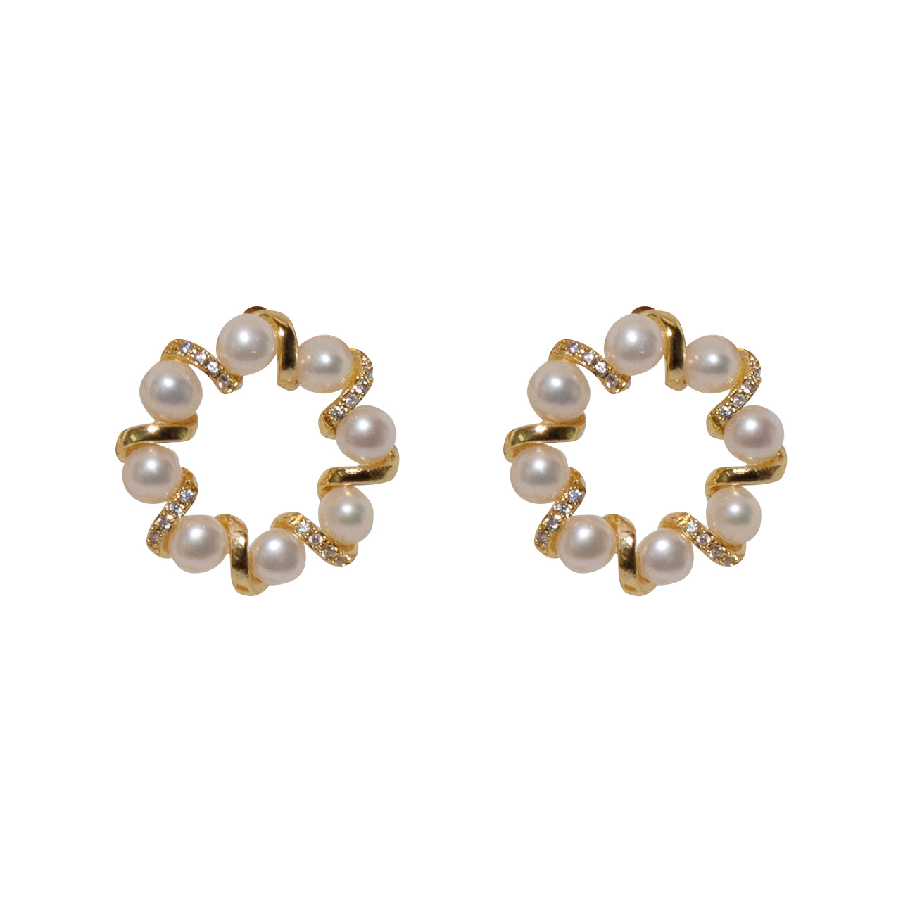 Elegant Petite Starlet Pearl Earrings for Women – Perfect for Weddings, Parties & Special Occasions