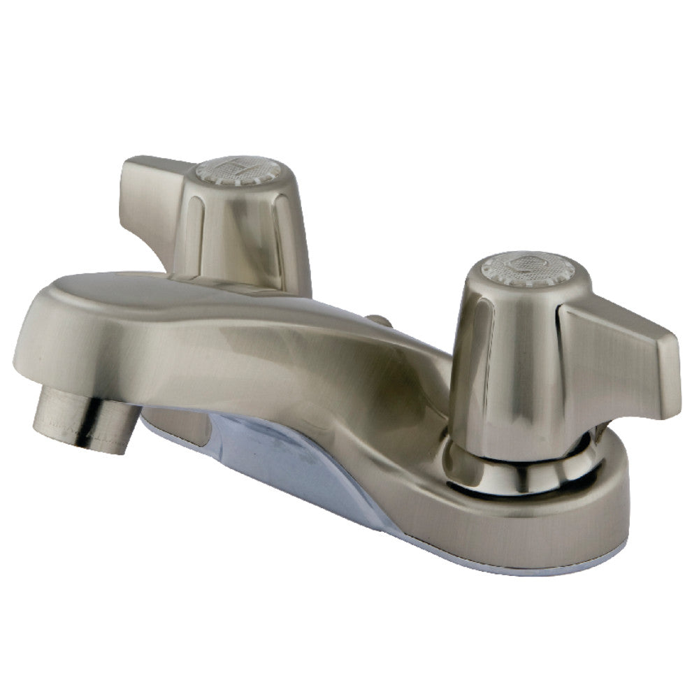 Kingston Brass KB160LP 4-Inch Centerset Bathroom Faucet - Chrome Finish, Single Handle, Low-Profile Design for Small Bathroom Sinks (Perfect for Powder Rooms, Guest Baths & Apartment Vanities)