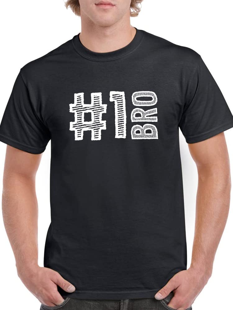 Fraternity #1 Bro Chalk Graphic Men's T-Shirt - Cool College Greek Life Apparel for Parties, Rush Week & Campus Events