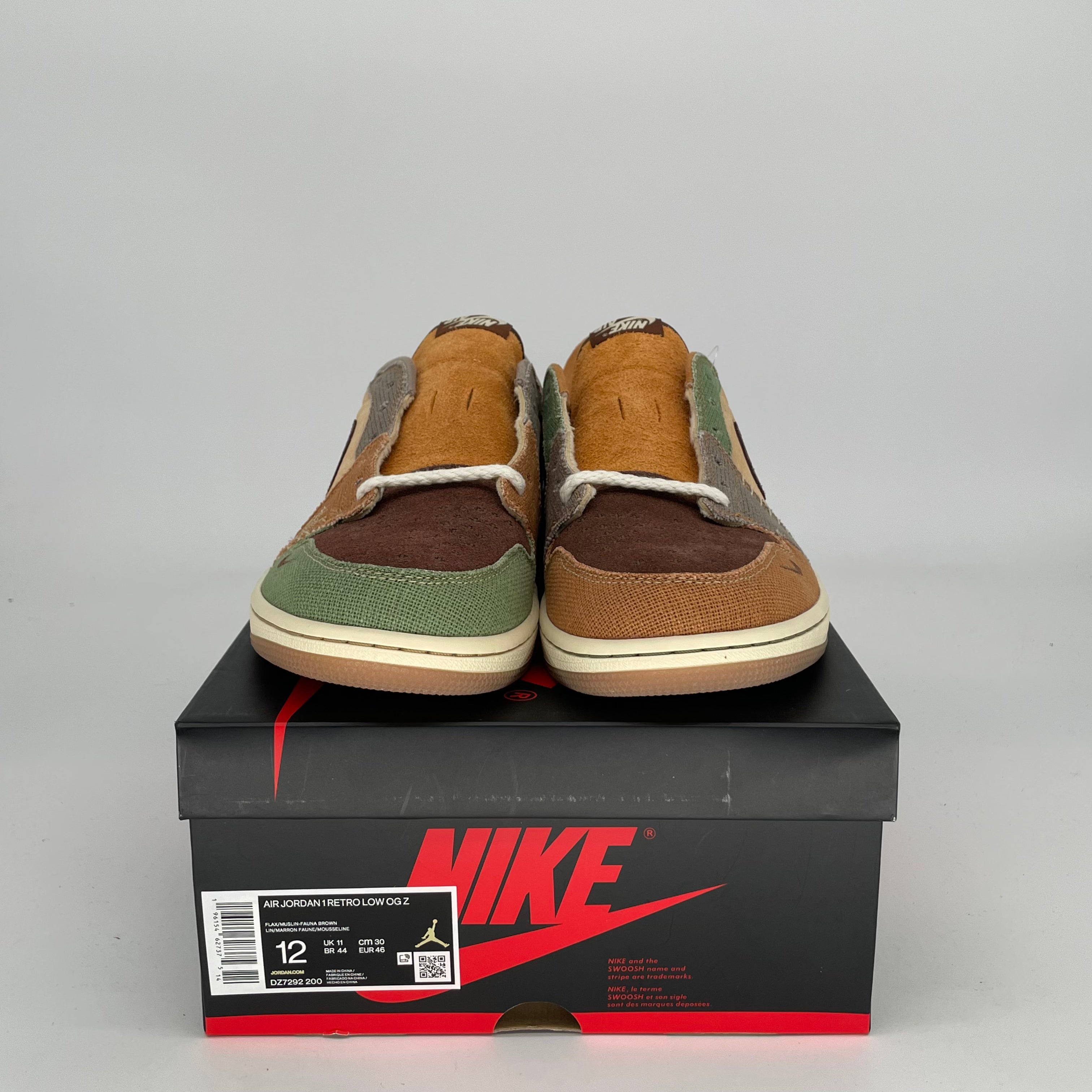 AIR JORDAN 1 LOW ZION VOODOO Sneakers for Men - Size 12 (DZ7292-200) - Basketball Shoes for Streetwear & Casual Outfits