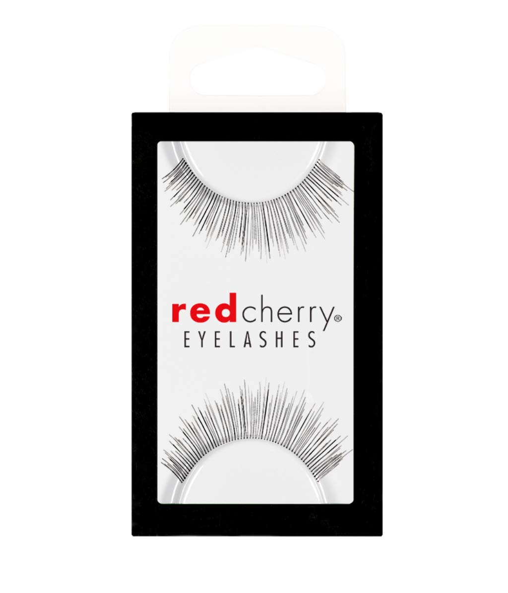 Premium Red Cherry False Eyelashes #507 - 3 Pairs Natural Wispy Lashes for Dramatic Eye Look | Perfect for Parties, Weddings & Special Occasions