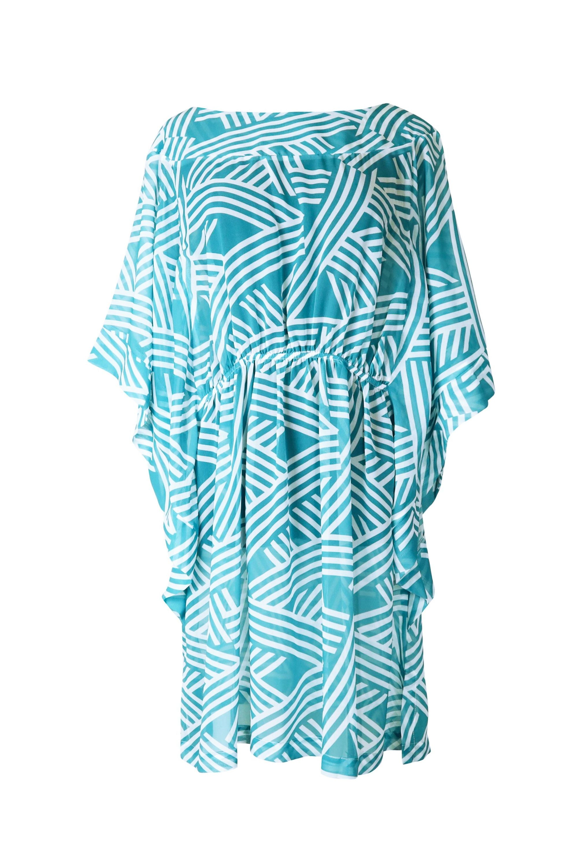 Faro Low Back Kaftan Dress for Women - Flowy Boho Maxi Dress with Side Slits - Perfect for Beach, Vacation & Summer Outfits