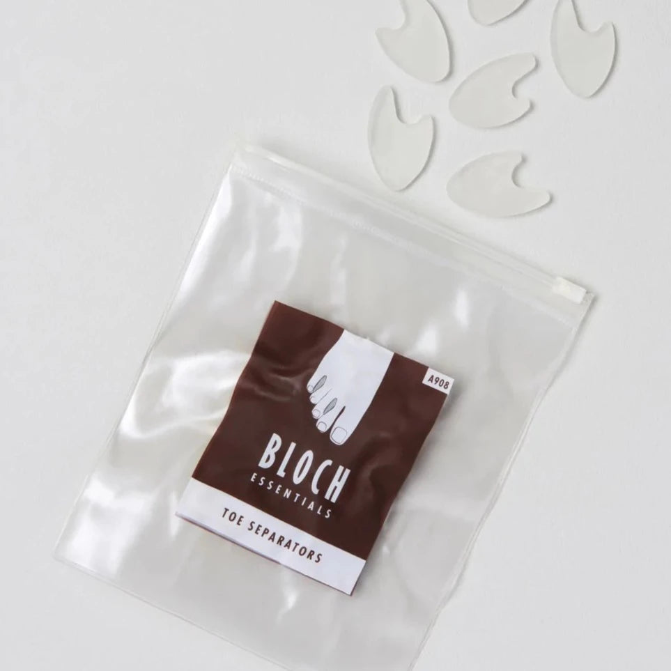 Bloch 6-Pack Toe Separators for Pedicure & Bunion Relief – Soft Gel Cushions for Comfort & Pain Relief – Perfect for Home Spa & Foot Care