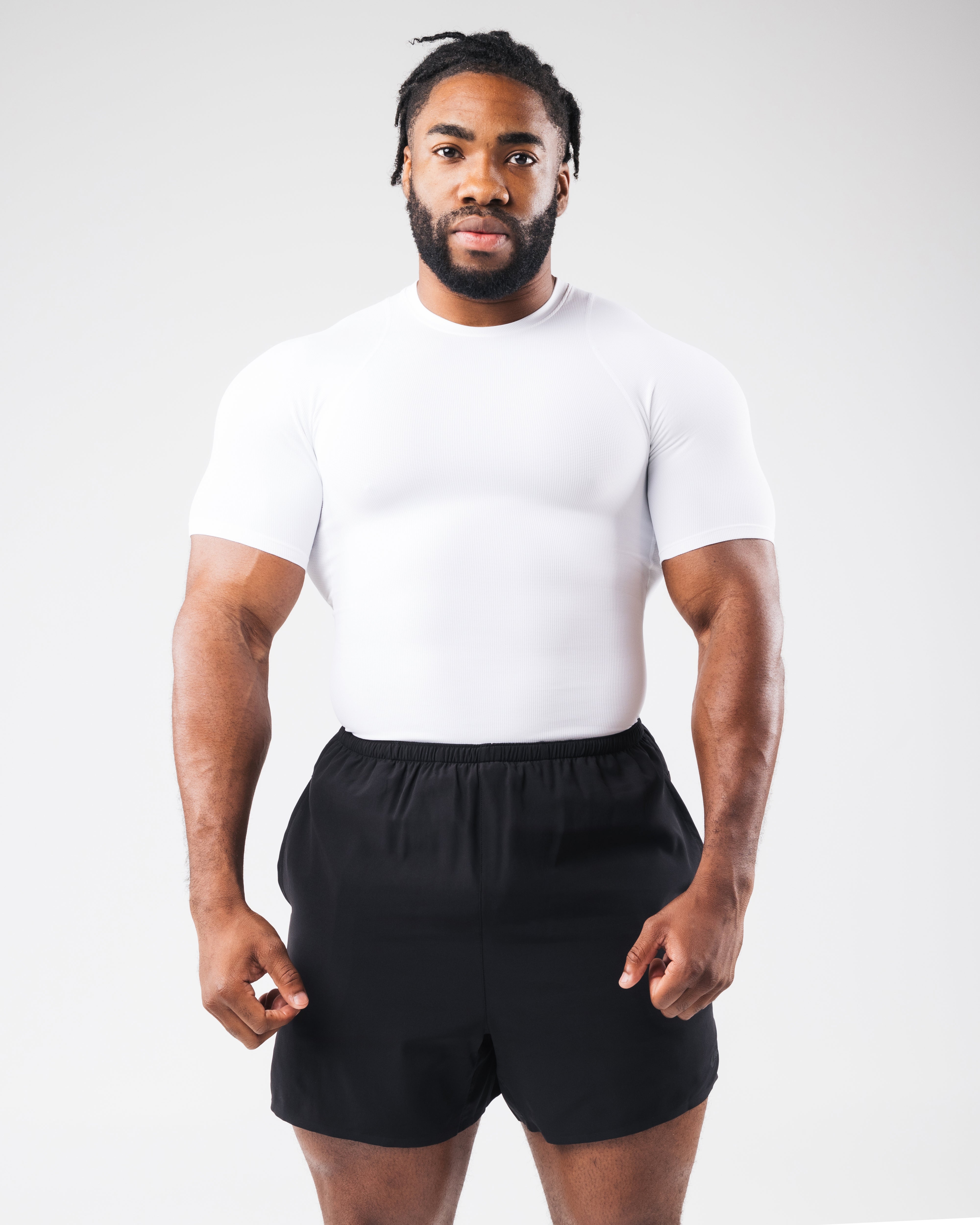 High Performance Power Short Sleeve T-Shirt - Breathable White Workout Top for Men & Women | Gym, Running & Casual Wear