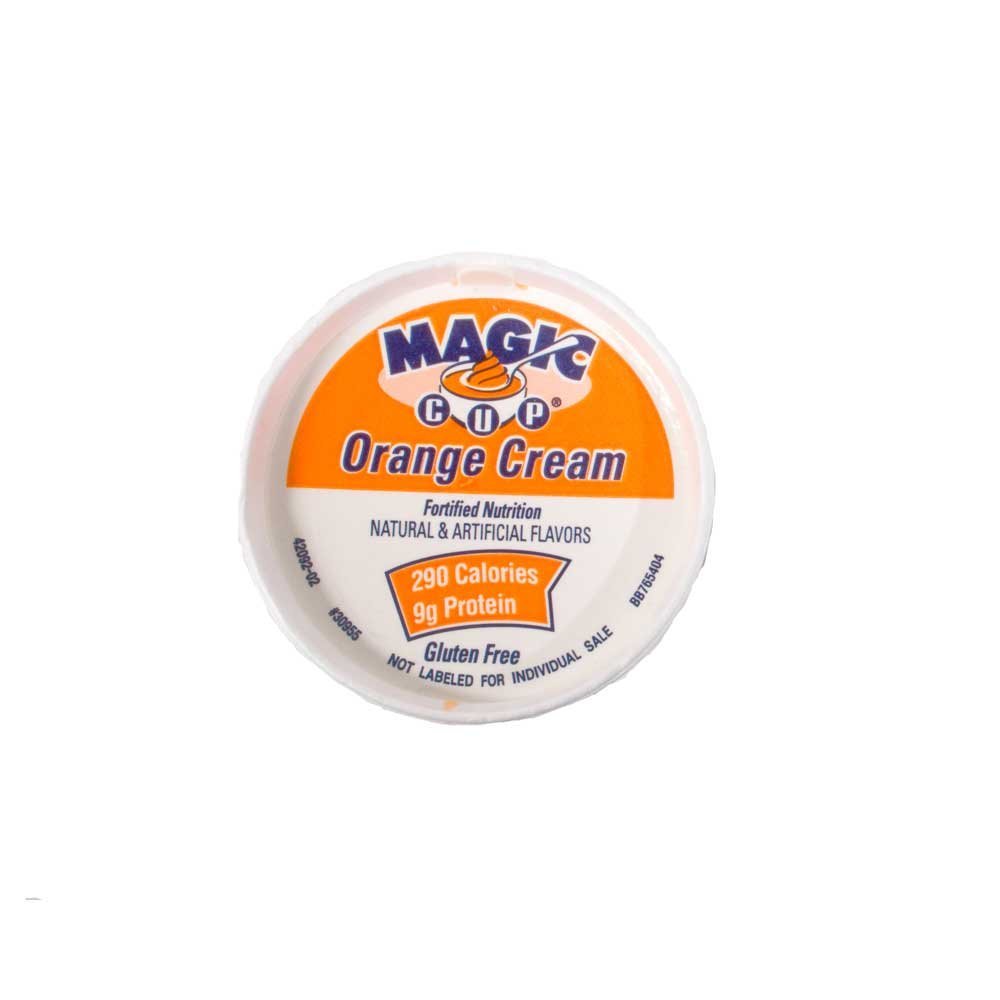 Magic Cup Fortified Nutrition Orange Creme Snack - 4oz (48 Pack) | High-Protein Meal Replacement & On-The-Go Energy Boost for Kids, Athletes & Busy Professionals