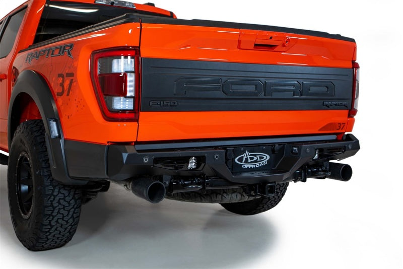 Addictive Desert Designs 2021+ Ford Raptor Bomber Rear Bumper - Heavy Duty Off-Road Truck Bumper for Enhanced Protection & Style | Perfect for Desert Racing, Overlanding & Off-Road Adventures