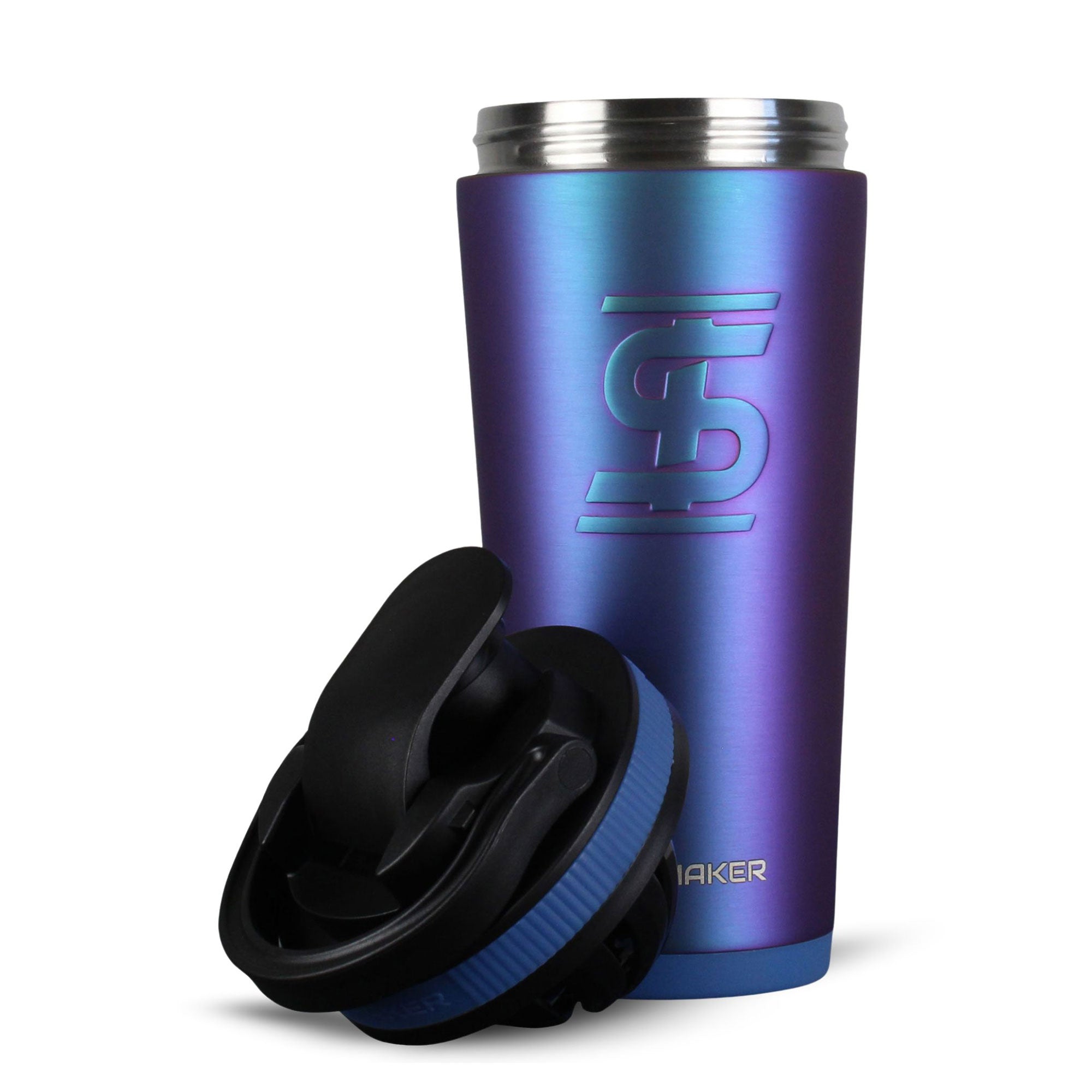 26oz Insulated Stainless Steel Ice Shaker Bottle - Wisteria Purple for Gym, Workout & Protein Drinks | Leakproof & Sweatproof Design for Sports & Outdoor Activities