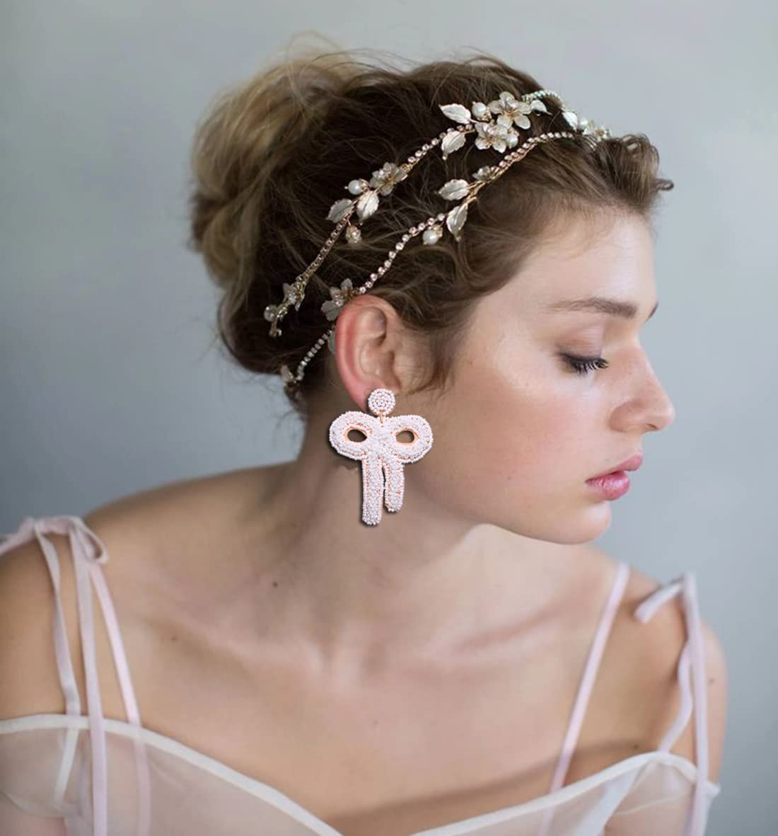 Hypoallergenic BRIDE Letter Drop Dangle Earrings for Women - Wedding, Valentine's Day, Bachelorette Party Gifts | Rhinestone Bridal Jewelry for Bride & Bridesmaids | Perfect for Ceremonies, Date Nights & Special Occasions