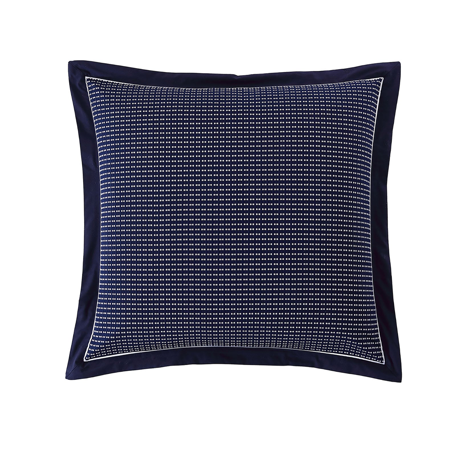 Premium Everton Navy European Pillowcase Set - 100% Cotton Luxury Bedding for Sofa, Bed & Decor | Soft & Breathable Home Textile for Living Room, Guest Room & Hotel Use