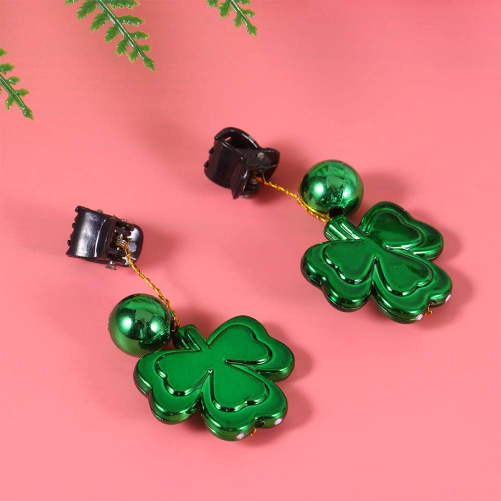 Holibanna 10-Piece Christmas Beard Ornaments Set with Clips - Shamrock Beard Decor for Men - Festive Holiday Party Accessories for Santa Costumes, Christmas Parties & Themed Events