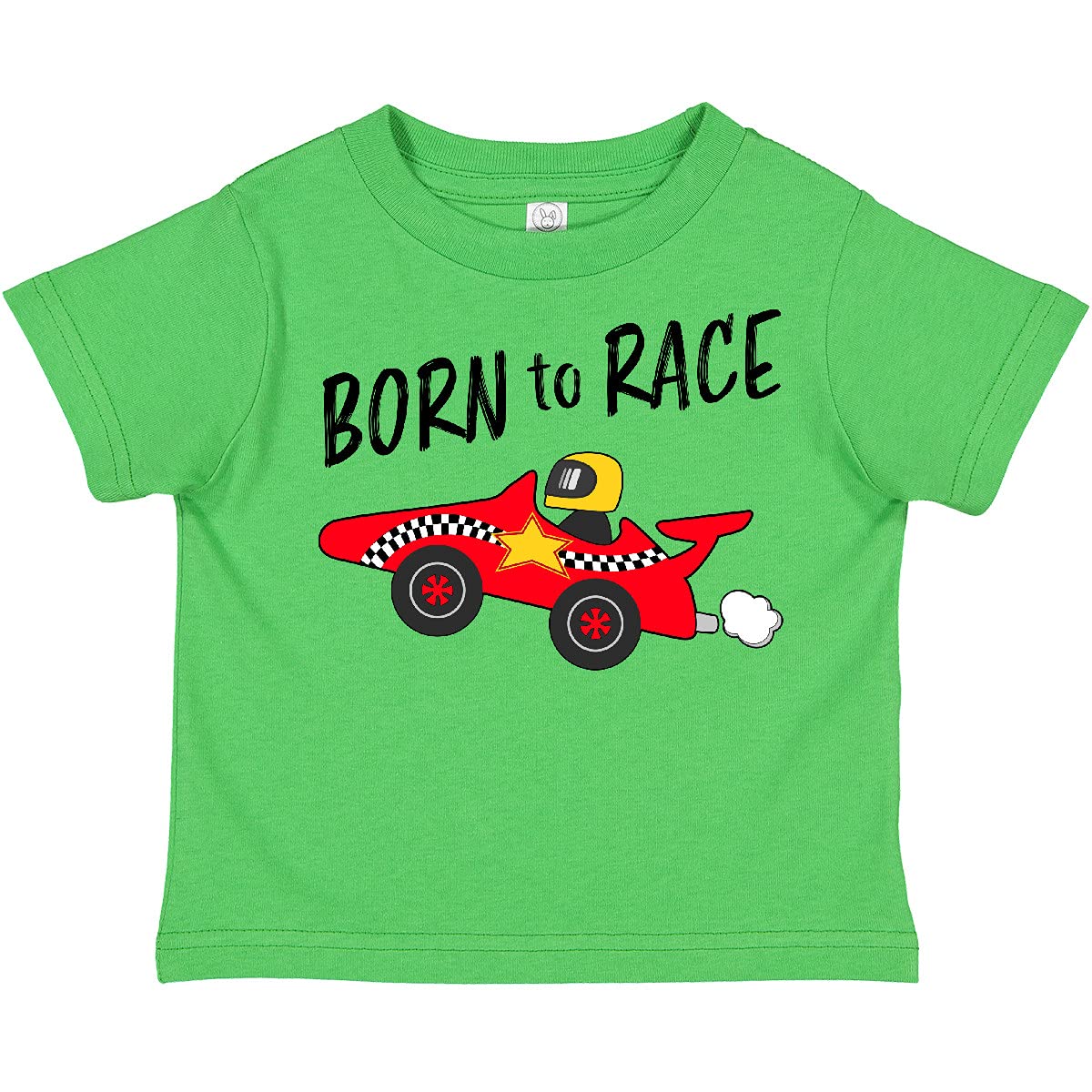 Inktastic Born to Race Red Race Car Toddler T-Shirt - Cute Graphic Tee for Boys & Girls - Perfect for Playdates, Birthday Parties & Racing Themed Events