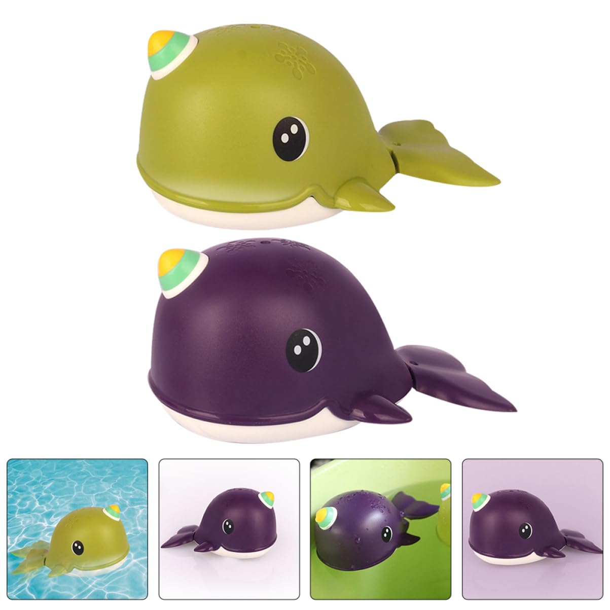 NESTINGHO 2-Piece Bath Toys Set for Kids - Floating Plastic Bathtub & Beach Toys for Toddlers - Portable Water Play Toys for Bath Time, Pool, and Outdoor Fun