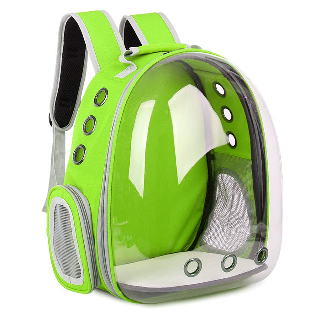 Fmingdou Breathable Transparent Pet Carrier Backpack for Cats & Small Dogs - Lightweight Travel Space Capsule for Outdoor Adventures, Vet Visits, and Daily Commutes