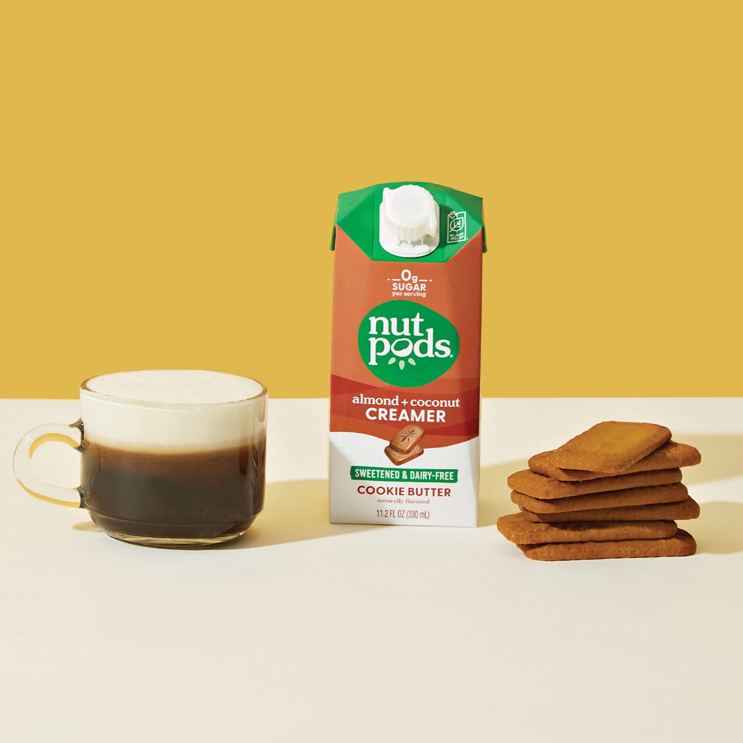 Nutpods Non-Dairy Coffee Creamer Bundle - 4 Pack Unsweetened Variety & 3 Pack Cookie Butter Creamer | Plant-Based, Keto-Friendly, Vegan | Perfect for Coffee, Tea, Baking & Smoothies